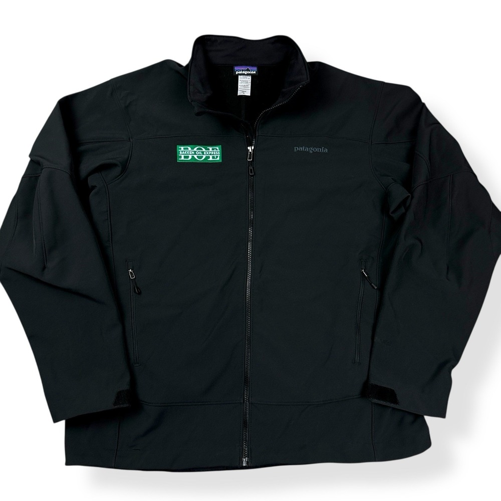 Patagonia PolarTec WindBlock Adze Hybrid Soft Shell Jacket Coat Mens XL Black **